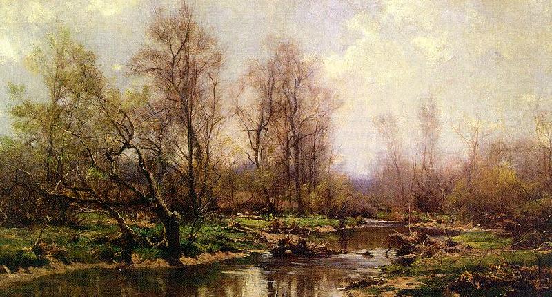 Hugh Bolton Jones River Landscape Norge oil painting art
